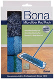 Bona AX0003496 Cleaning and Dusting Pad Pack, 15 in L, 4 in W, Microfiber Cloth