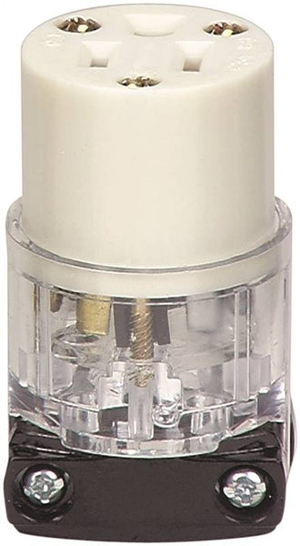 Eaton Wiring Devices WD8269 Electrical Connector, 2 -Pole, 15 A, 125 V, NEMA: NEMA 5-15, Clear