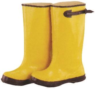 Diamondback RB001-16-C Over Shoe Boots, 16, Yellow, Rubber Upper, Slip on Boots Closure