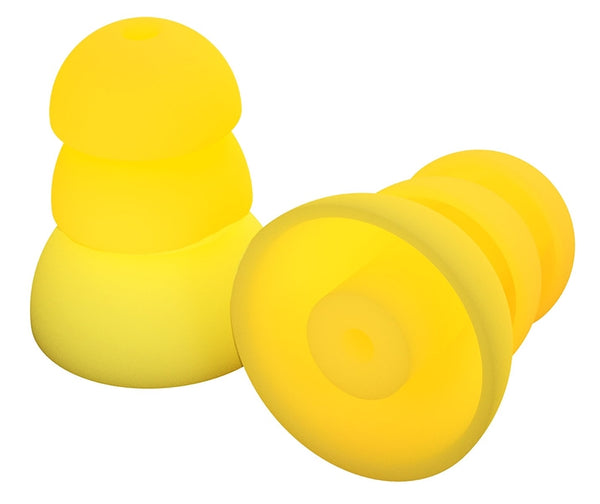 Plugfones ComforTiered Series PRP-SY10 Replacement Plugs, 26 dB NRR, Silicone Ear Plug, Yellow Ear Plug