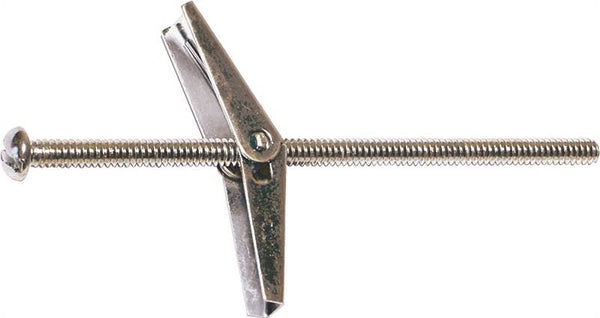 MIDWEST FASTENER 04085 Toggle Bolt with Wing, 2 in L, Zinc