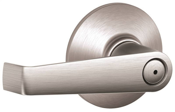 Schlage Elan Series F40 ELA 626 Privacy Lever, Zinc, Satin Chrome