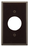 Eaton Wiring Devices 2131B-BOX Single Receptacle Wallplate, 4-1/2 in L, 2-3/4 in W, 1 -Gang, Thermoset, Brown