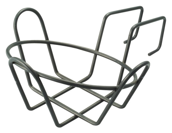 Landscapers Select GB-4326 Round Planter Holder with Hanger, Steel, Black, Powder coated