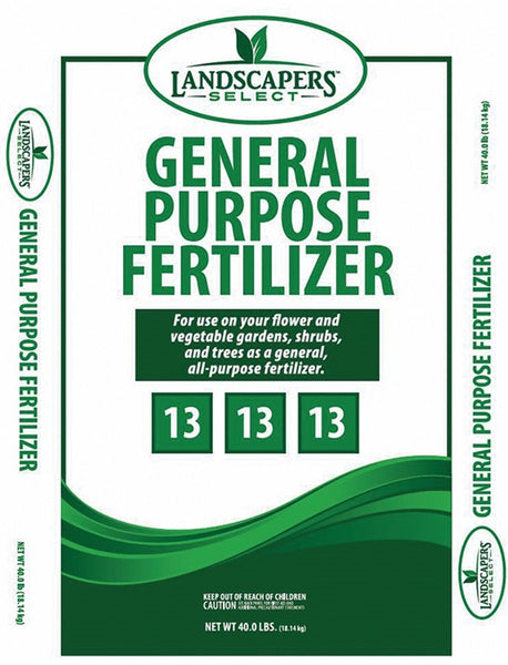 Landscapers Select 902744 Lawn and Garden Fertilizer, 40 lb Bag, Granular, 13-13-1 N-P-K Ratio