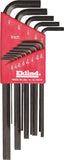 Eklind 10213 Hex Key Set, 13-Piece, Steel, Black