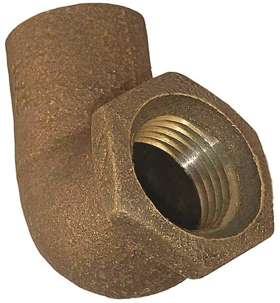 EPC 10159202/10156792 Pipe Elbow, 1/2 x 3/4 in, Sweat x FIP, 90 deg Angle, Copper