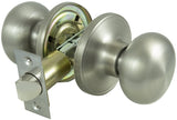 ProSource TFX230V-PS Knobset, Knob Handle, Metal, Satin Nickel, 2-3/8 to 2-3/4 in Backset, 1-3/8 to 1-3/4 in Thick Door