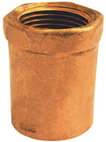 EPC 103R Series 30124 Reducing Pipe Adapter, 3/8 x 1/2 in, Sweat x FNPT, Copper