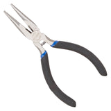 Vulcan JL-NP017 Mini Long Nose Plier, 5 in OAL, 0.5 mm Cutting Capacity, 3 cm Jaw Opening, Black Handle, 1/2 in W Jaw