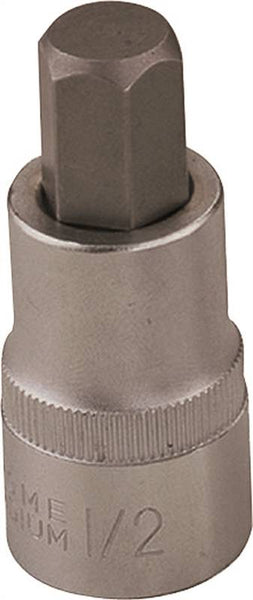 Vulcan Hex Bit Socket, Chrome, 16 mm, 1/2 in Drive, 2-1/2 in OAL