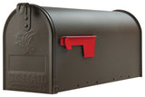 Gibraltar Mailboxes Elite Series E1100BZ0 Mailbox, 800 cu-in Capacity, Galvanized Steel, Bronze, 6.9 in W, 20.1 in D