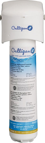 Culligan IC-EZ-1 Icemaker and Refrigerator Filter, 3000 gal Capacity, 0.5 gpm
