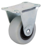 ProSource JC-N01-G Rigid Caster, 2 in Dia Wheel, 23 mm W Wheel, Thermoplastic Rubber Wheel, Gray, 105 lb