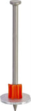 Ramset 1512SD Washered Pin, 0.145 in Dia Shank, Metal, Zinc