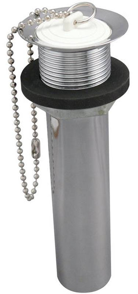 Plumb Pak PP820-75 Lavatory Plug, Brass/Rubber, Chrome