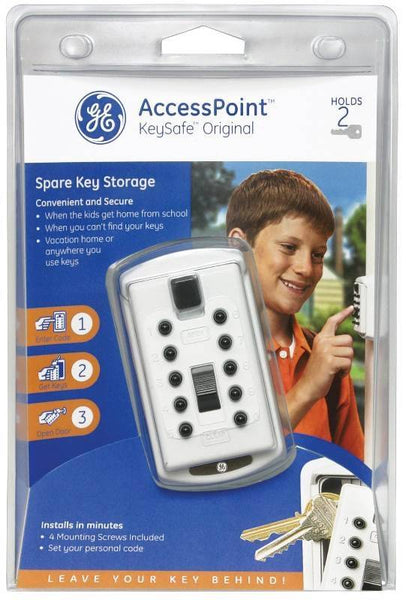 Kidde AccessPoint 001001 Key Safe, Combination Lock, Assorted, 2-1/2 in L x 5-3/4 in W x 8-3/4 in H Dimensions