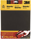 3M 9084 Sandpaper, 11 in L, 9 in W, 600 Grit, Ultra Fine, Silicone Carbide Abrasive
