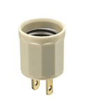 Leviton 006-00061-00I Lamp Holder Adapter, 660 W, Phenolic, Ivory