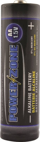 PowerZone LR6-24P Battery, 1.5 V Battery, AA Battery, Alkaline, Manganese Dioxide, Potassium Hydroxide and Zinc