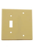 Leviton 001-86006-000 Wallplate, 4-1/2 in L, 2-3/4 in W, 2 -Gang, Thermoset, Ivory, Smooth