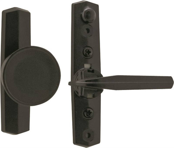 Wright Products V670BL Knob Latch, 3/4 to 1-1/8 in Thick Door, For: Out-Swinging Wood/Metal Screen, Storm Doors