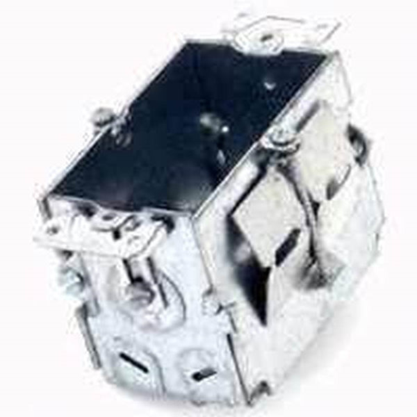 RACO 517 Switch Box, 1 -Gang, 1 -Knockout, 1/2 in Knockout, Steel, Gray, Nail-On Mounting