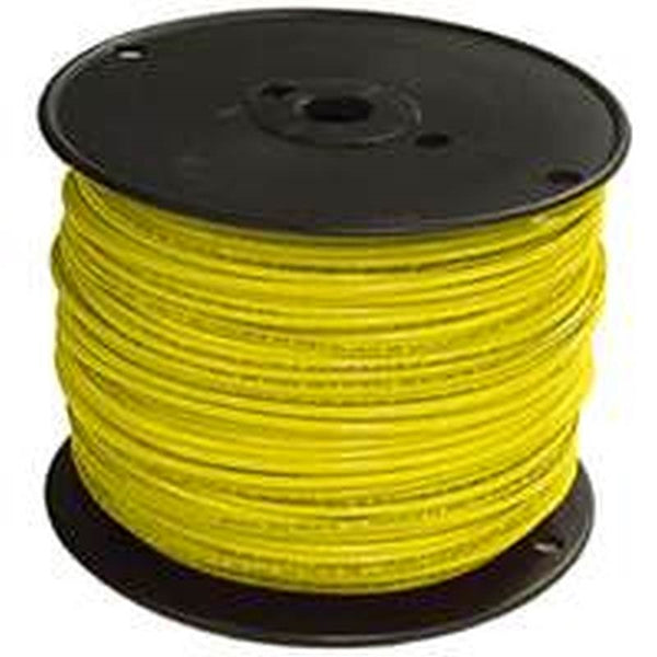 Southwire 14YEL-SOLX500 Building Wire, 14 AWG Wire, 500 ft L, Copper Conductor, PVC, Thermoplastic Insulation