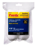 Purdy White Dove 14G624013 Jumbo Mini Roller Cover, 1/2 in Thick Nap, 4-1/2 in L, Dralon Fabric Cover