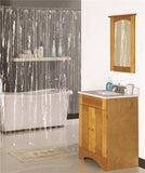 Simple Spaces SD-PCP01-C3L Shower Curtain, Vinyl, Clear, Clear