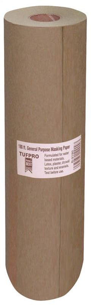 Trimaco EasyMask 12909 Trim Masking Paper, 180 ft L, 9 in W, Brown