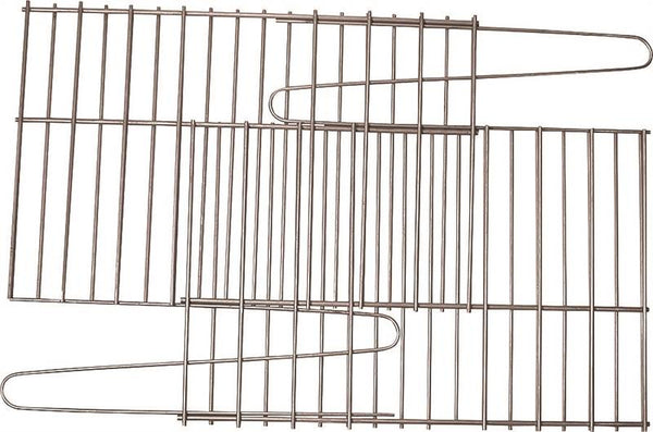 GrillPro 91250 Rock Grate, 25 in L, 1 to 14 in W, Steel, Porcelain Enamel-Coated