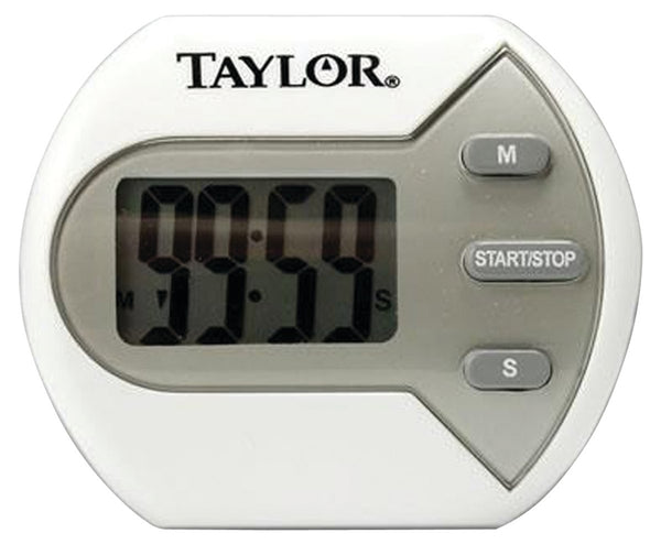 Taylor 5806 Timer, LCD Display, 99 min, White