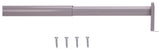 Prosource 21012ZCX-PS Adjustable Closet Rod, 18 to 30 in L, Steel, Silver