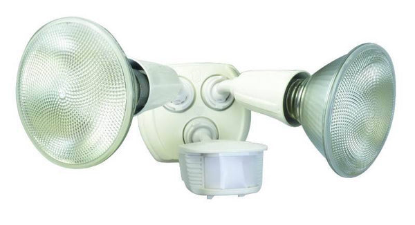 Designers Edge L6003WH Flood Light, 120 V, 240 W, 2-Lamp, Incandescent Lamp, Metal Fixture