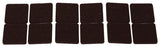 ProSource FE-50218-PS Furniture Pad, Felt Cloth, Brown, 1 x 1 in Dia, 1 in W, 5/64 in Thick, Square