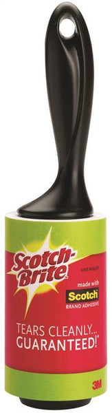 Scotch 836RS-60 Lint Roller, 56 Sheets Roller, Plastic, White