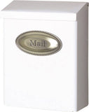 Gibraltar Mailboxes Designer Series DVKW0000 Mailbox, 440 cu-in Capacity, Galvanized Steel, Powder-Coated, White