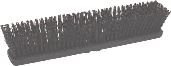 BIRDWELL 2021-12 Broom Head, Threaded, 3 in L Trim, Polystyrene Bristle, Black