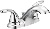 Moen Adler Series WS84403 Bathroom Faucet, 1.2 gpm, 2-Faucet Handle, 3-Faucet Hole, Metal, Chrome Plated, Lever Handle