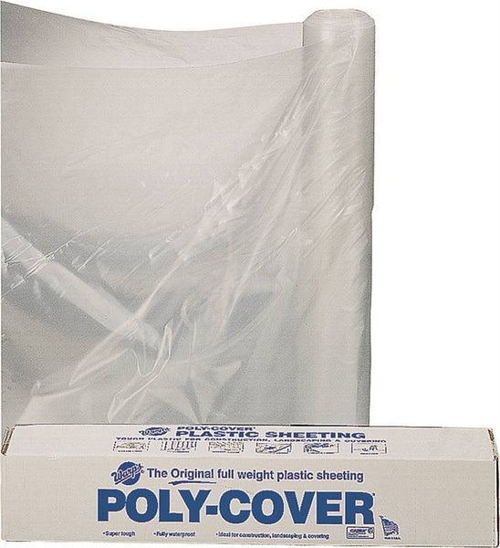 ORGILL POLY 4X16-C Poly Film, 100 ft L, 16 ft W, Clear