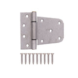 ProSource LR-182-PS Gate Hinge, Galvanized Steel, Galvanized, Fixed Pin, 180 deg Range of Motion, 46 (Pair) lb