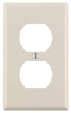 Leviton M56-78003-TMP Receptacle Wallplate, 4-1/2 in L, 2-3/4 in W, 1 -Gang, Plastic, Light Almond, Smooth