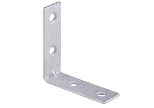 Prosource CB-G02-C4PS Corner Brace, 2 in L, 2 in W, 5/8 in H, Galvanized Steel, Galvanized, 1.8 mm Thick Material