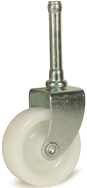 DH CASTERS C-R158S1Z Swivel Caster, 1-5/8 in Dia Wheel, 5/8 in W Wheel, Plastic Wheel, 65 lb