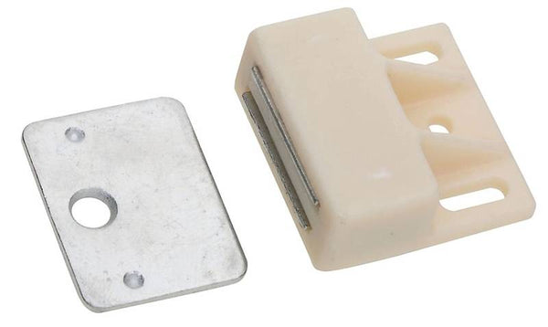 National Hardware V712 Series N149-823 Magnetic Catch, Nylon/Steel, White