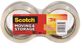 Scotch 3650-2 Packaging Tape, 54.6 yd L, 1.88 in W, Polypropylene Backing, Clear