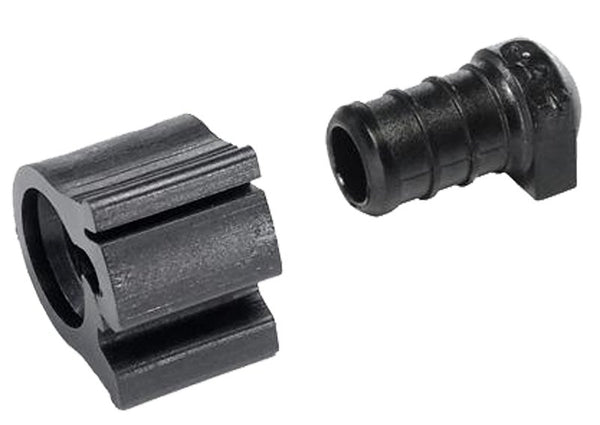 Flair-It PEXLOCK 30863 Pipe Plug with Clamp, 1/2 in, Black