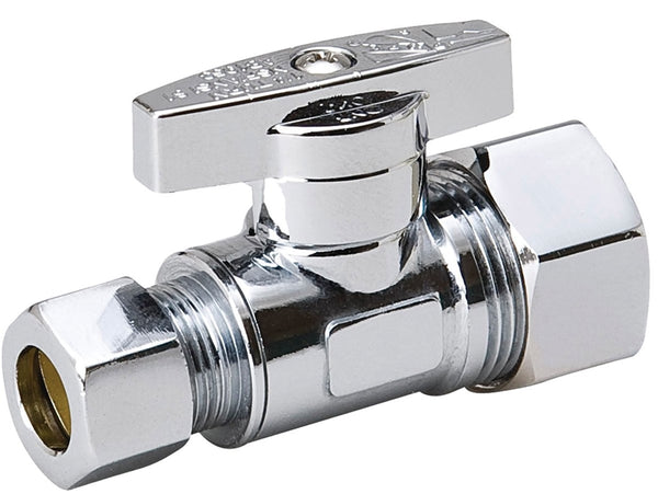 Southland 191-032HC Supply Line Stop Valve, 5/8 x 3/8 in Connection, Compression, 125 psi Pressure, Brass Body