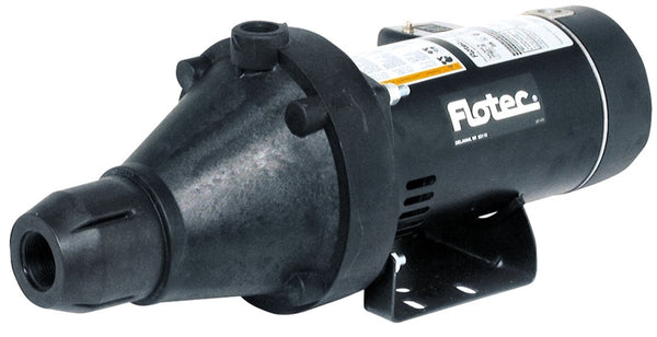 Flotec FP4022-10 Jet Pump, 6.1/12.2 A, 115/230 V, 0.75 hp, 1-1/4 in Suction, 1 in Discharge Connection, 25 ft Max Head